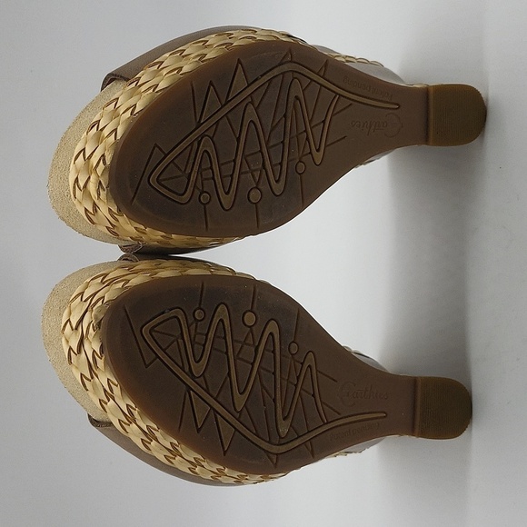 1136- Earthies Setina Wedges Sandals Size 7 - Picture 8 of 11